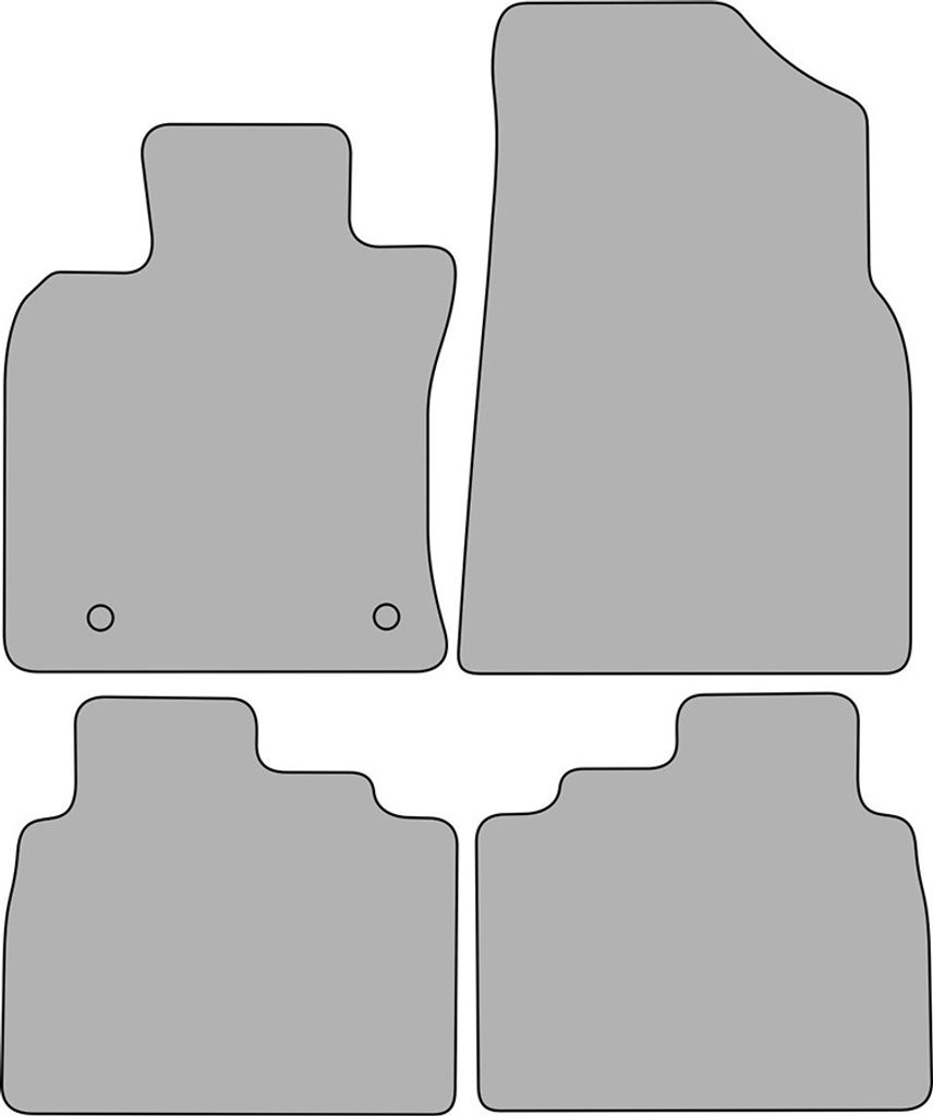 Exclusive Design Fußmatten passend für Toyota Camry 8 Typ XV70 ab Bj. 2019-, Naht:Rot. Deluxe Velours