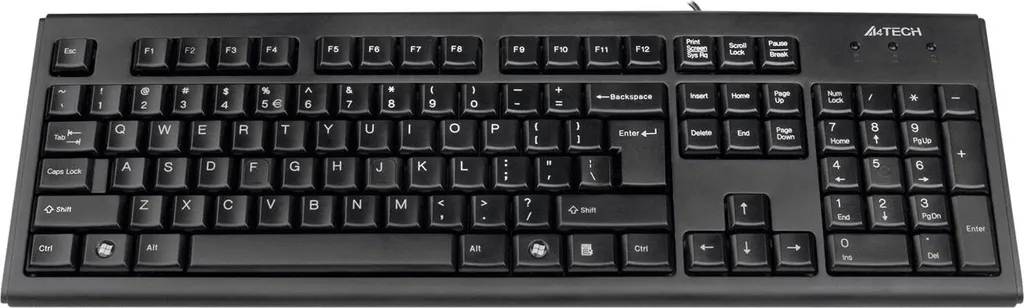 Clavier A4Tech KR-83 PS/2 robuste avec touches laser et layout turc