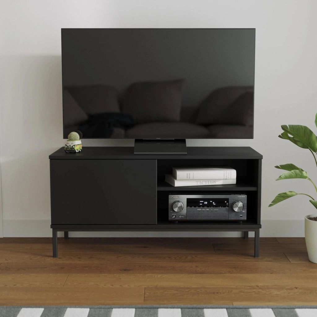 TV-kast Dallas 1D, TV-meubel met 1 deur, woonkamerkast, met Productafbeelding 