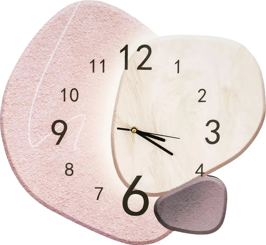 Pendule murale décorative style moderne avec cadran artistique 50cm