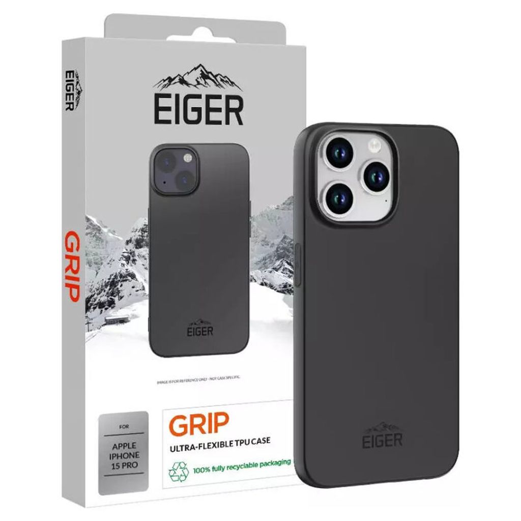 Eiger Grip Case iPhone 15 Pro (schwarz)
