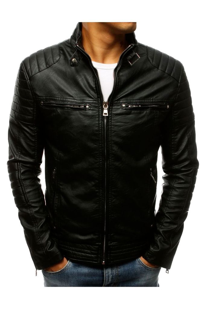 Dstreet Lederjacke für Männer Paldon schwarz XXL