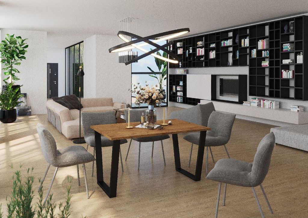 Esstisch CEZAR Tisch Metallbeine 138x67 Lancelot