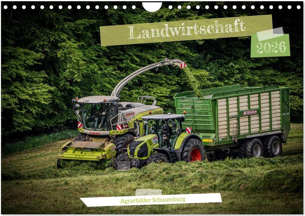 Landwirtschaft 2026 (Wandkalender 2026 DIN A4 quer), CALVENDO Monatskalender