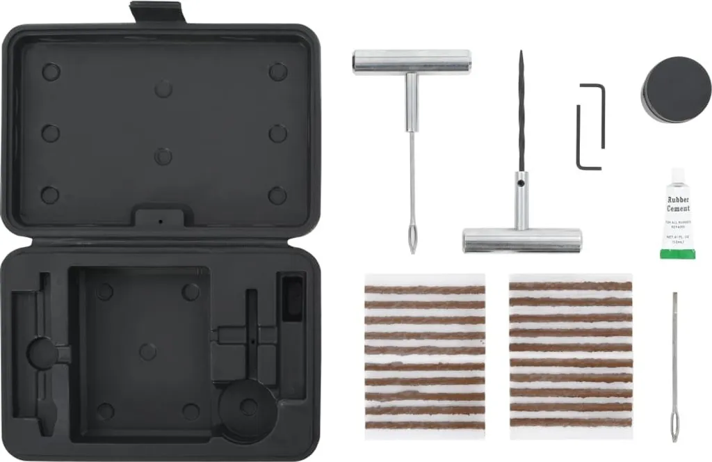 Kit de réparation de pneus de voiture 27 pièces - Kit crevaison complet