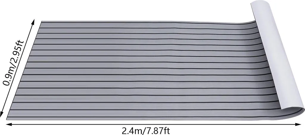 Tapis EVA Antidérapant et Étanche - Protection de Sol Grise Résistante - 3