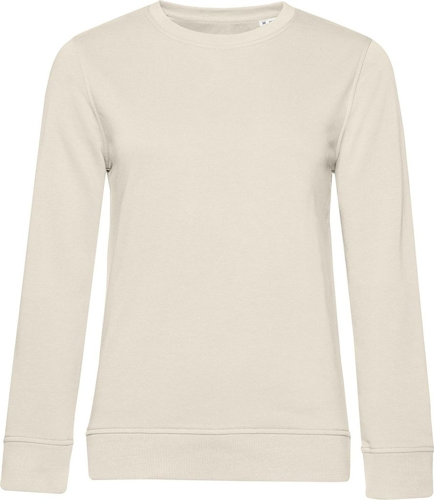 B&C Damen Sweatshirt, aus Baumwolle BC4721 (XS) (Naturweiß)