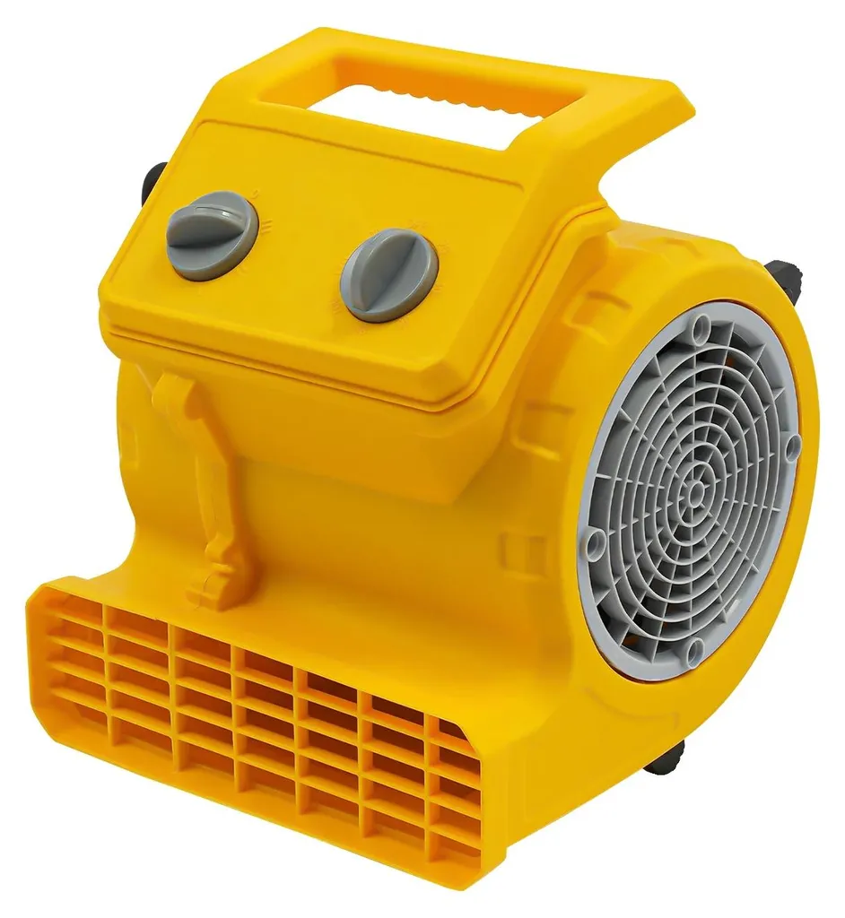 Déshumidificateur de sol silencieux jaune anti-humidité, 3 vitesses UE