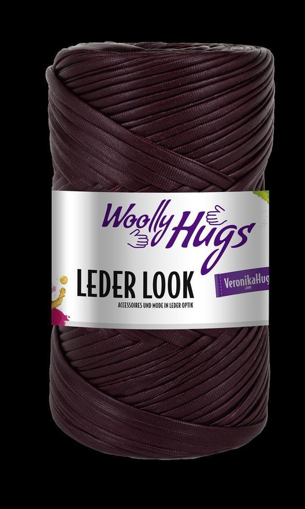 Woolly Hugs - Leder Look 0038 burgund