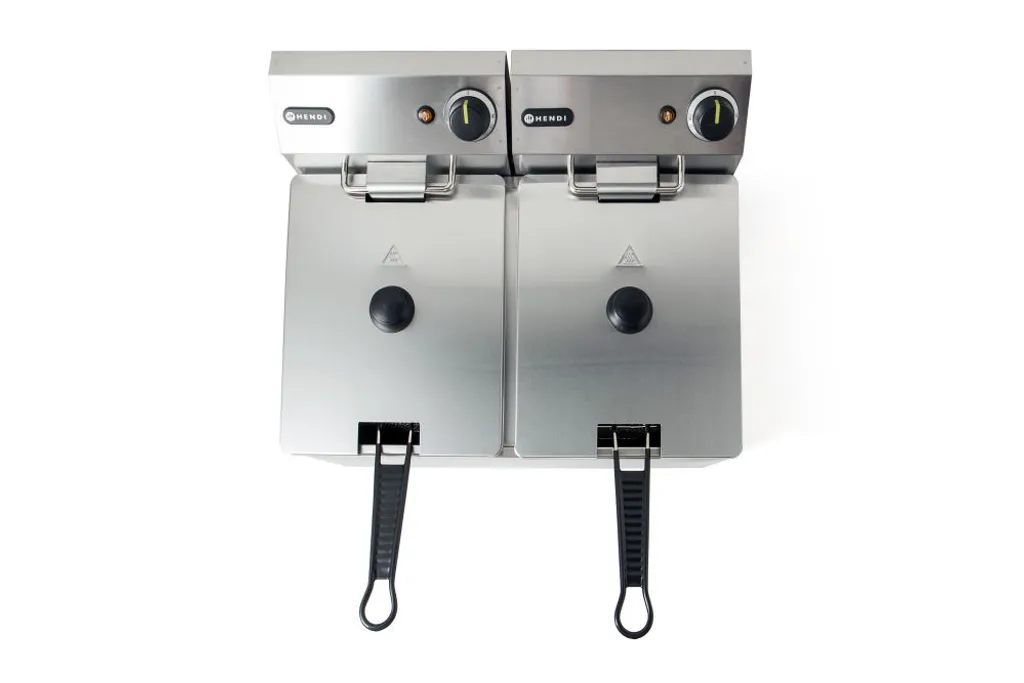 Friteuse électrique double 16L pour la restauration et snacks - 9