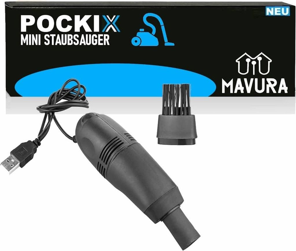 POCKIX Mini aspirapolvere USB per computer con tastiera da Immagine del prodotto 
