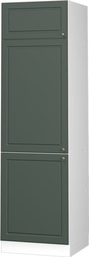 Kühlumbauschrank Vicco Fame-Line Grün-Gold Landhaus 60 cm, Model 37981