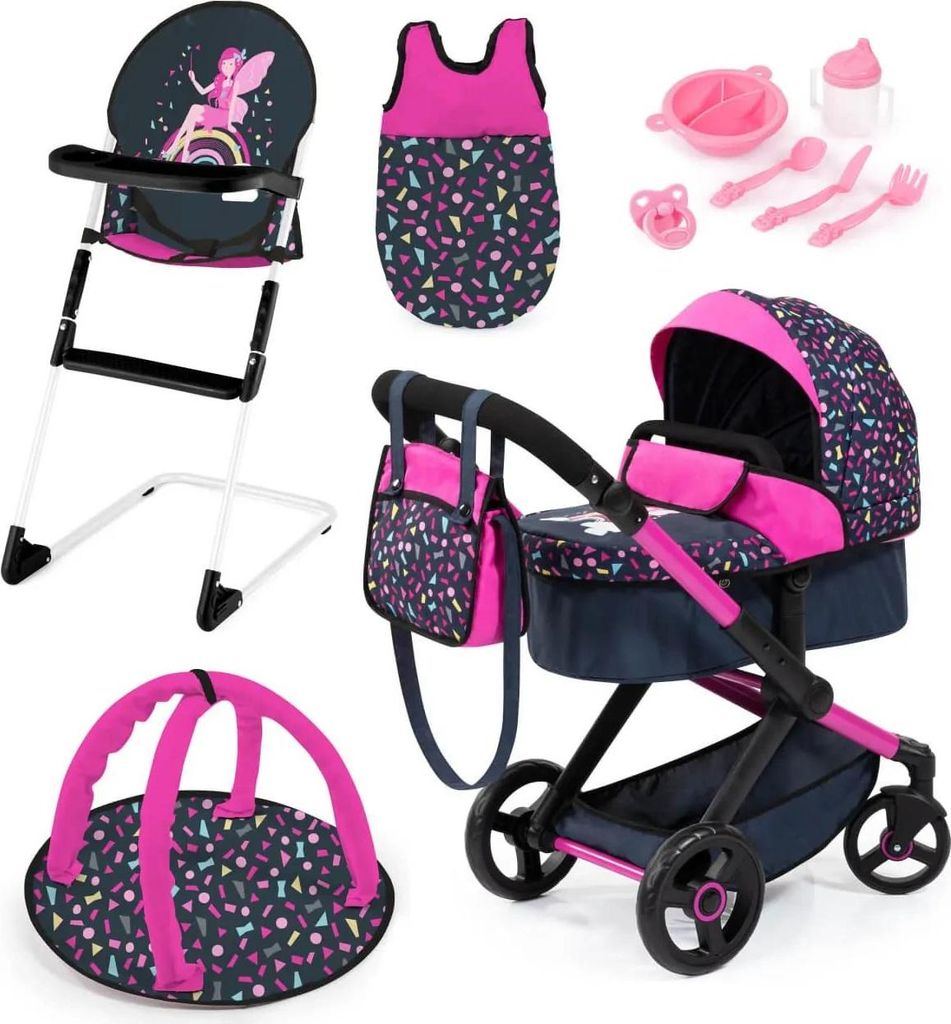 Carrozzina per bambole Bayer XEO Blu navy Combi con Immagine del prodotto 