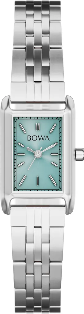Montre Bowa Paris Acier Argent et Cadran Bleu Glacier - Modèle 20mm