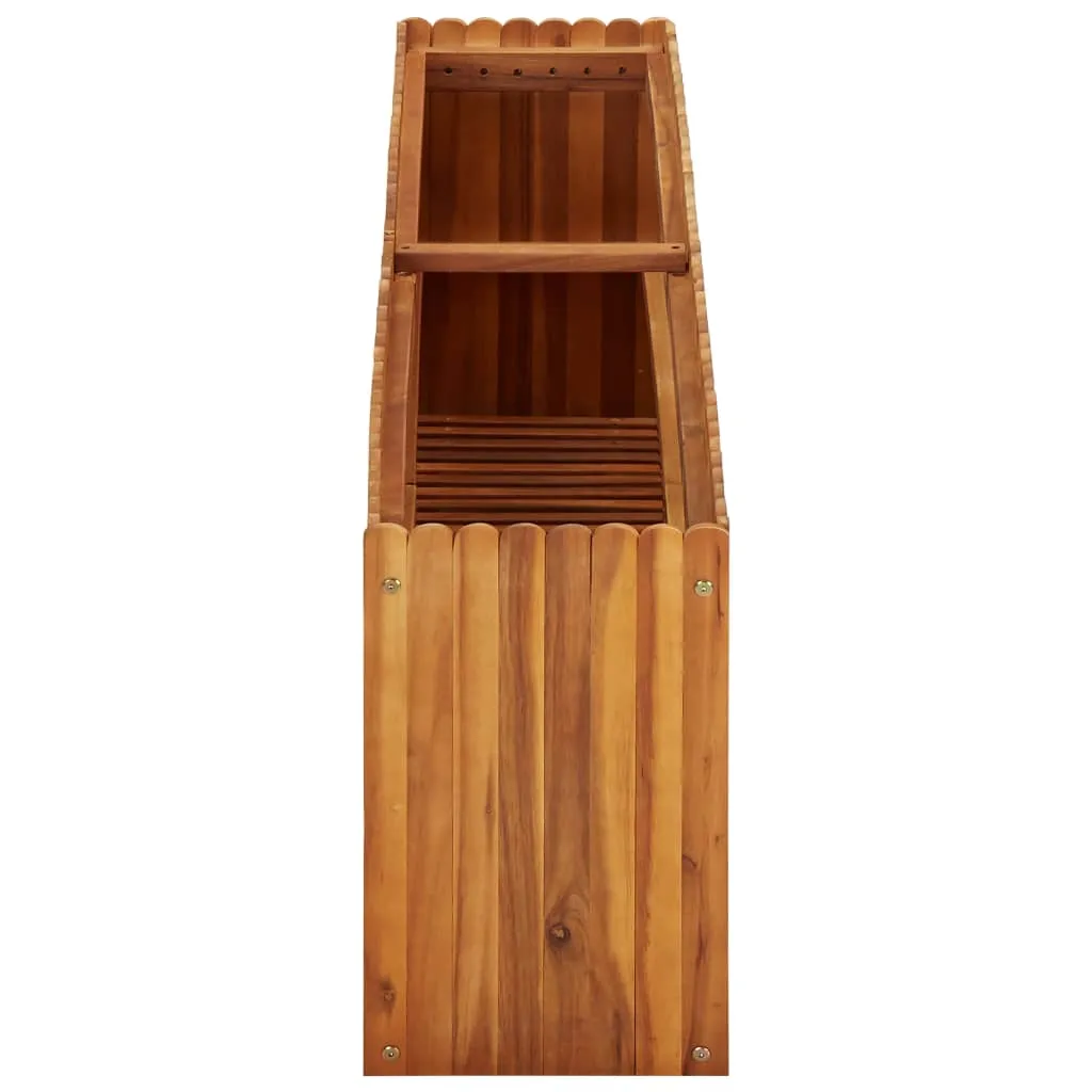 Bac à fleurs bois 150 cm pour potager urbain et séparation de terrasse