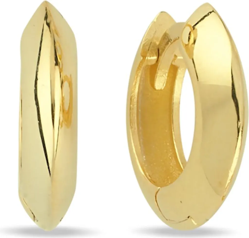 Créoles femmes argent sterling 925 plaqué or hypoallergénique et chic