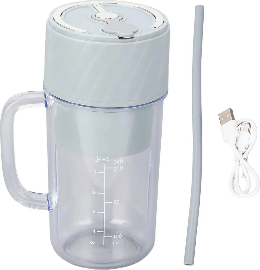 Mixeur smoothies rechargeable 10 lames haute efficacité pour jus bio