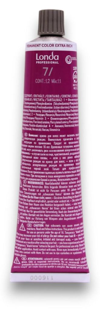 Londa Professional, Londacolor, Permanent Hair Dye, 7/ Produktbild 