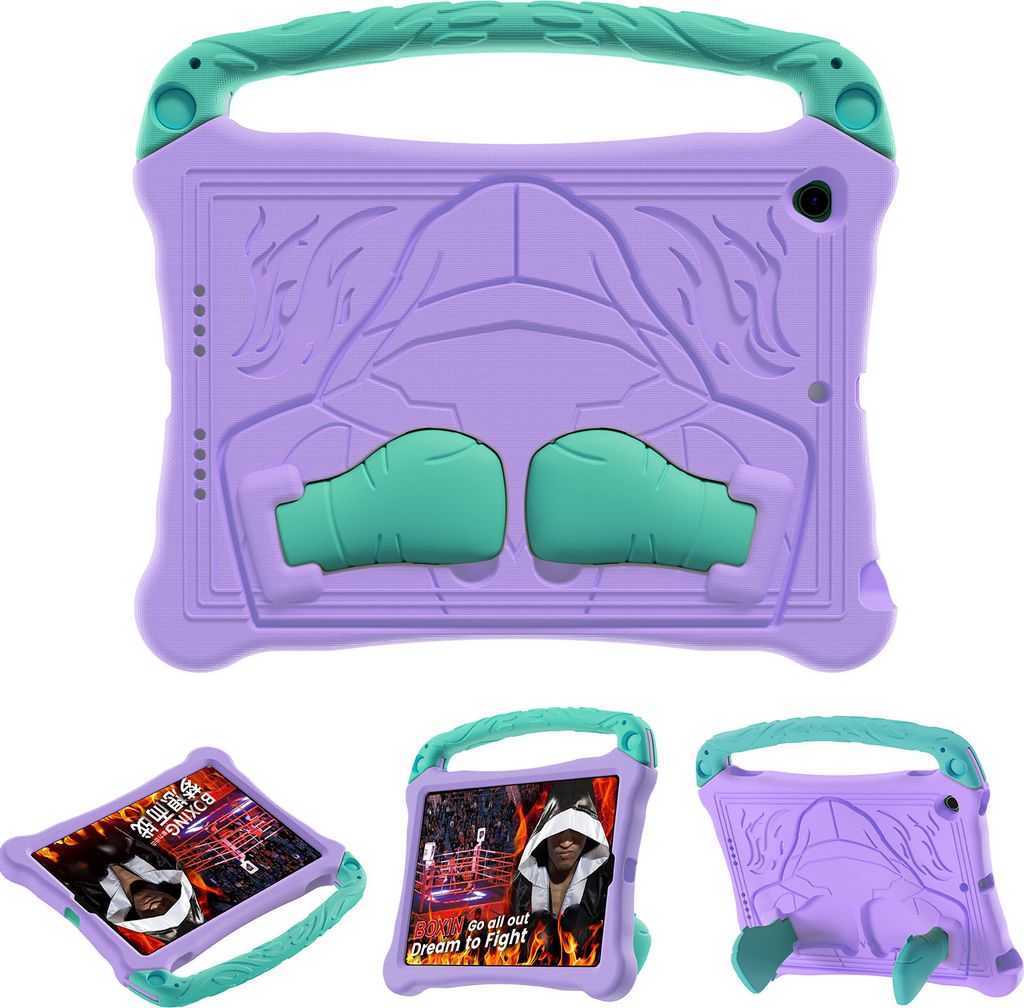 Kinder Hülle für iPad Air 3rd Gen 2019/iPad Pro 10,5" 2017, Leichte Stoßfeste Eva Schutzhülle mit Griff und Ständer Lila