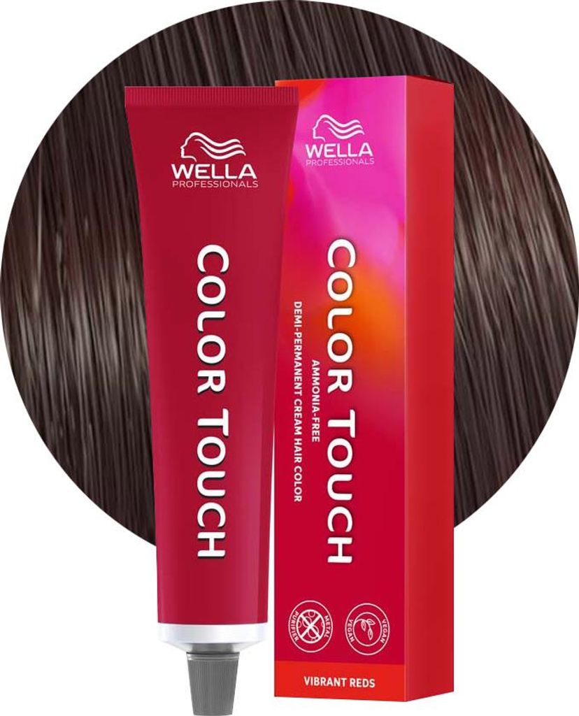 Wella Color Touch Vibrant Reds 4/57 Mahagoni Sand Mittelbraun 60ml