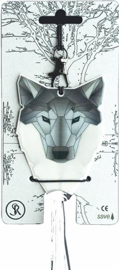 Softreflector ORIGAMI (Wolf) Reflektor für Taschen und Kleidung