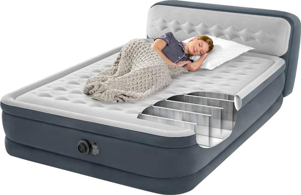 INTEX Luftbett Dura-Beam Deluxe Ultra Plush Headboard Queen 86 cm