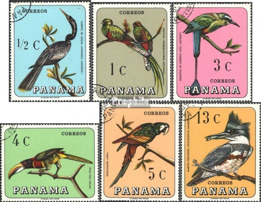 Briefmarken Panama 1967 Mi 989-994 (kompl.Ausg.) gestempelt Produktbild 