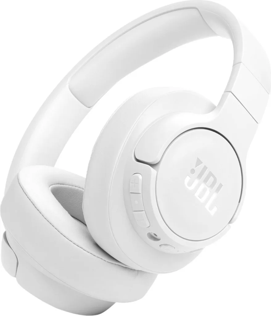JBL Tune 770NC Weiss avec Réduction de Bruit Active et 70h d'Autonomie