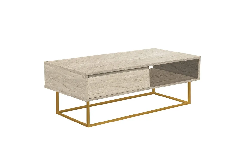 Skye Decor Laxus Dale - Table basse en travertin chic 120x43x60 cm - 2