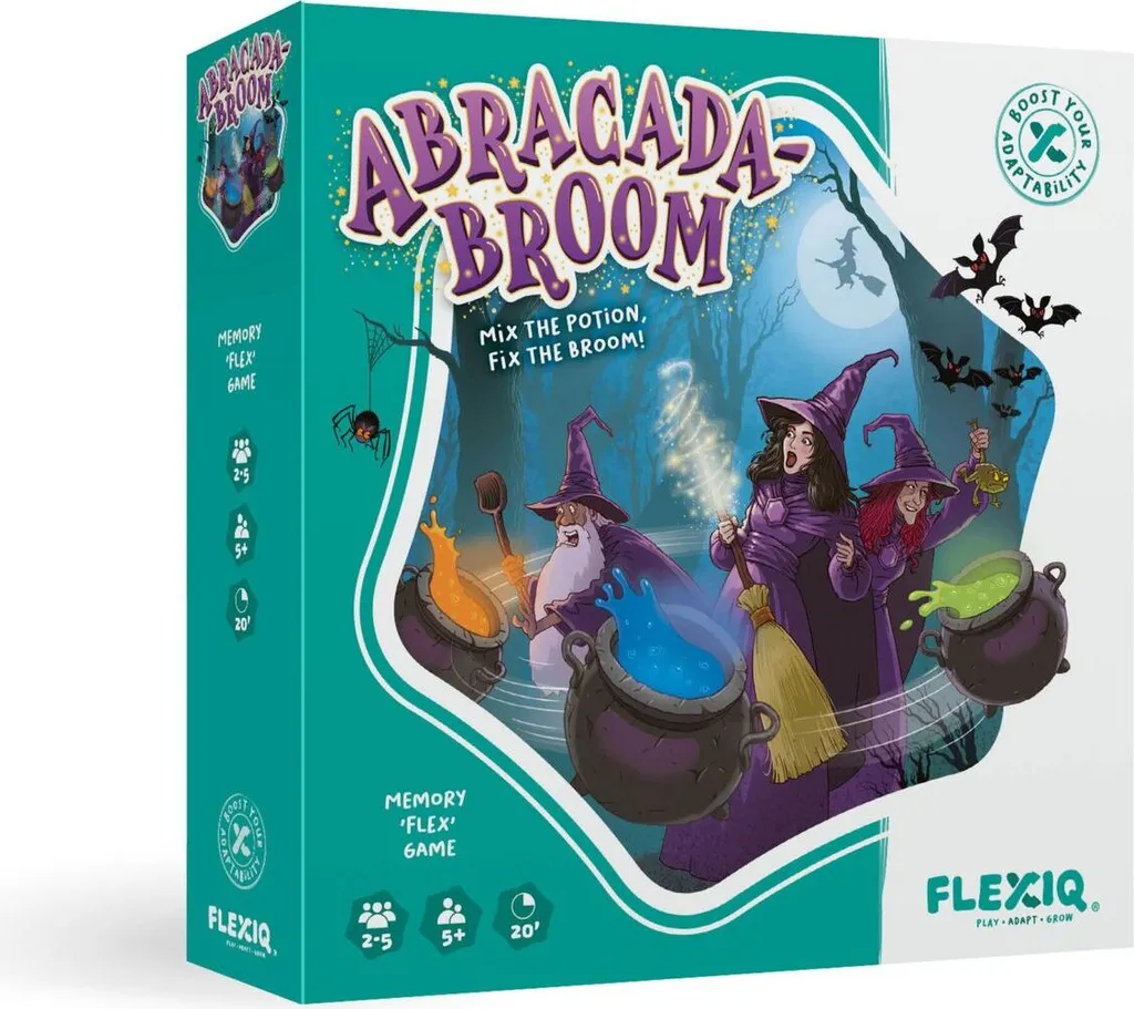 FlexiQ Abracada Broom - Jeu de Réflexion avec Mécanique de Mémoire Vive