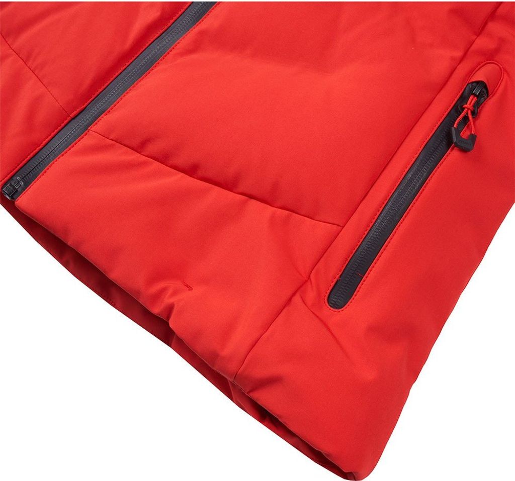 Giacca Imbottita Invernale Icepeak FLOVILLA Donna, Rosso Corallo, Impermeabile 10.000 Mm, Traspirante, Con Cappuccio