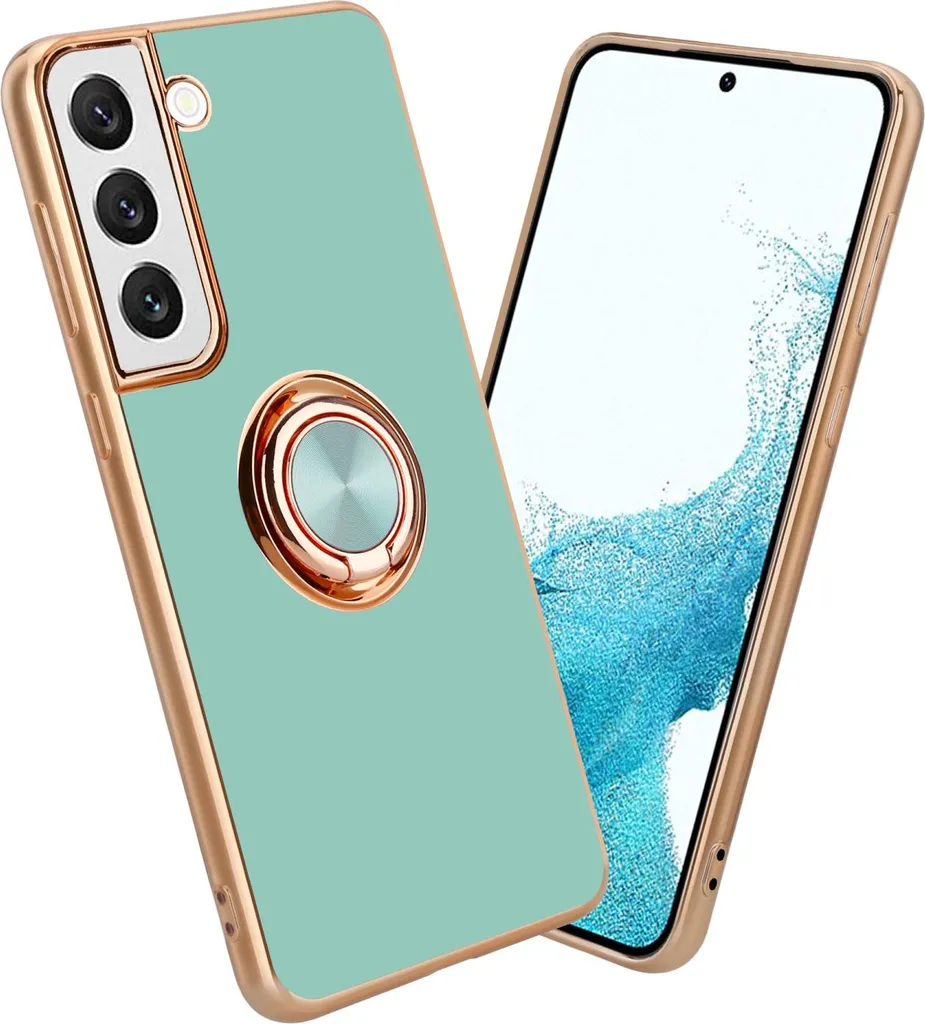 OFFERTA Cover Samsung S21 PLUS Magnetica Turchese con Anello
