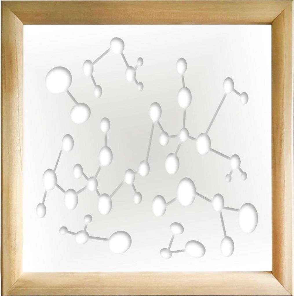 NANOTECH - Moduli Decorativi in holz e PVC 98x98 cm weiß