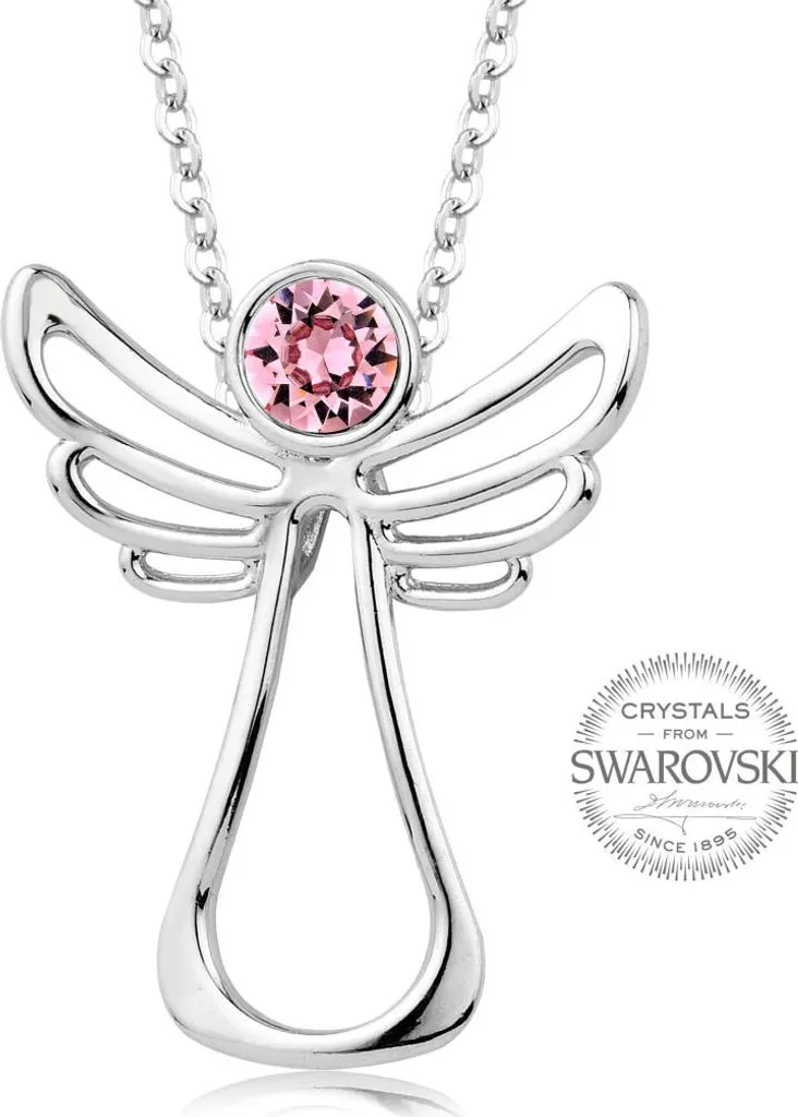 Collana Luxury Angelo Custode Rosa | Cristalli Brillanti Incanto