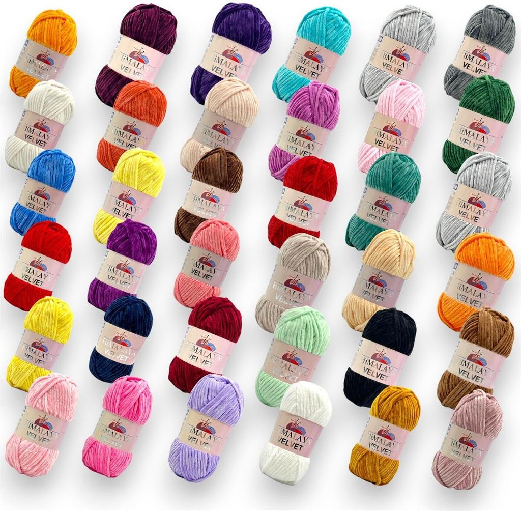 Himalaya Velvet Chenillewolle 90002 Hellgelb Amigurumi Produktbild 3