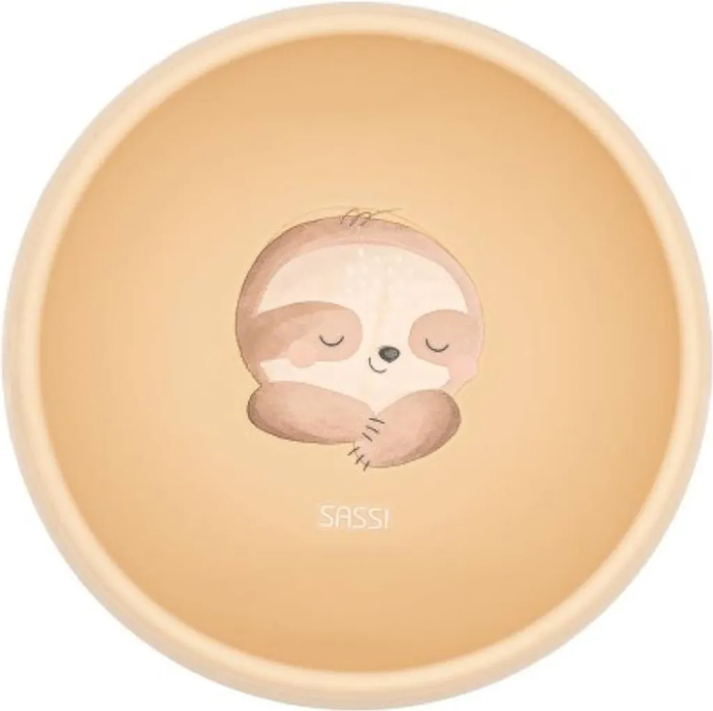 Ciotola Design Silicone Bradipo Sassi | Stile e Sicurezza per Neonati