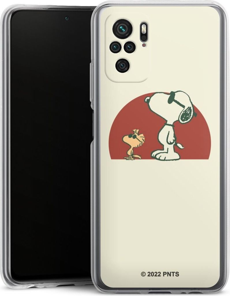DeinDesign Handyhülle für Xiaomi Redmi Note 10 4G Silikon Hülle Case Smartphone Schutzhülle Offizielles Lizenzprodukt Snoopy Kindheit