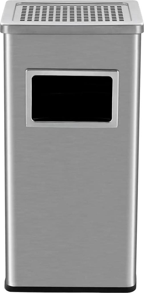 Mülleimer/Abfalleimer - Einbaumodell für Küchenschrank - 30 l - Edelstahl - Mit Deckel