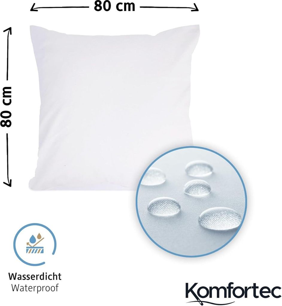 2er Set Samt Kissenbezüge 40x60 Cm - Wasserdicht & Flauschig Weich Für Drinnen & Draußen