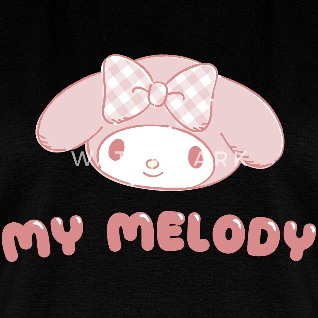 Spreadshirt My Melody Portrait Frauen Premium T-Shirt, 3XL, Schwarz