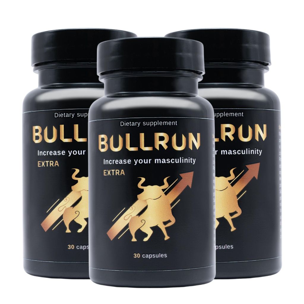 3x Bullrun - pre silnú potenciu, erekciu, erekciu, libido, Obrázok produktu 