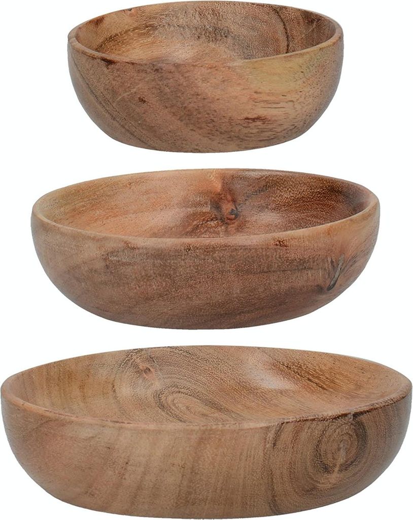 Artesà Ciotole da portata in legno di acacia - Set 3 pezzi. Immagine del prodotto 