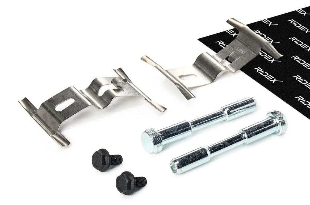 RIDEX 1164A0055 Zubehörsatz Scheibenbremsbelag Vorne für VW Touareg (7LA, 7L6, 7L7) für AUDI Q7 (4LB) für PORSCHE Cayenne (9PA)