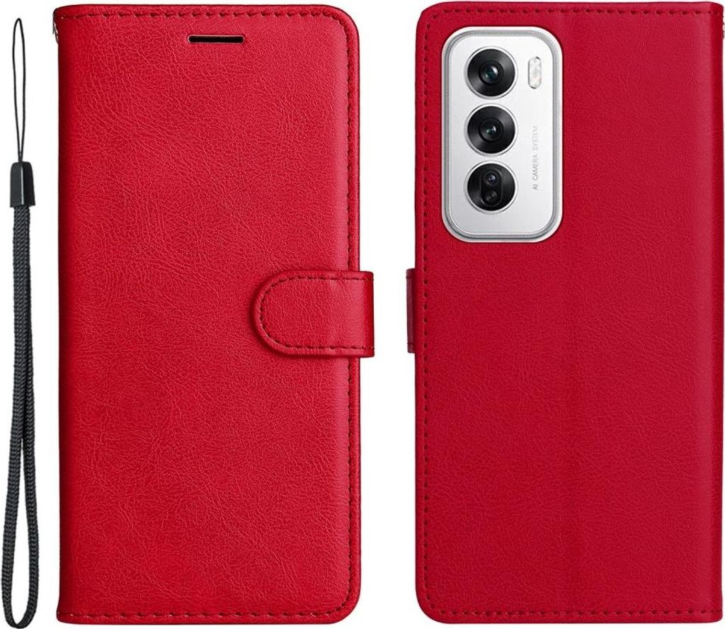 OPPO Reno12 Hülle - Coverup Klapphülle - Rot