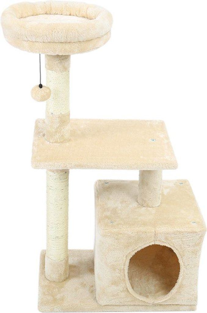 Krabpaal Toren Sisal Hangmat Beige Katenspielzeug