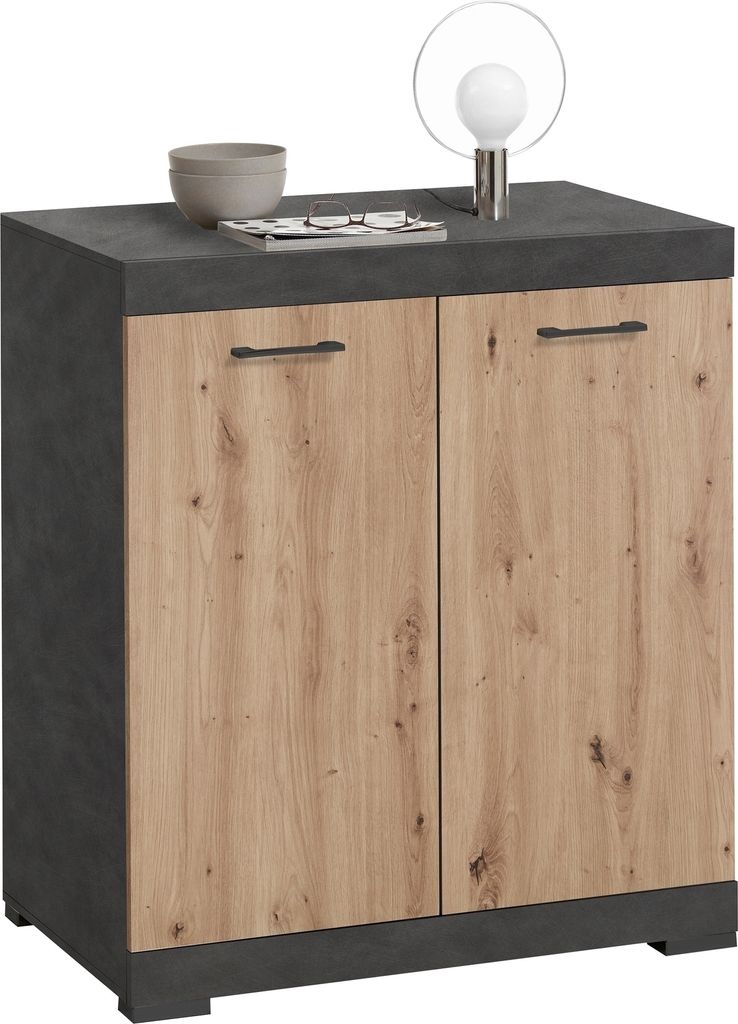Kommode >BRISTOL 1 XL< in Matera-Artisan Eiche - 80x89,9x49,9cm (BxHxT)