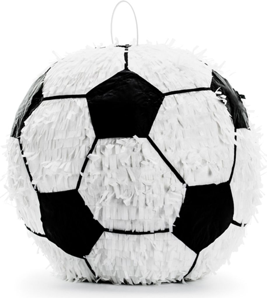 Piñata 35x35x35cm Calcio da riempire Nero / Bianco Immagine del prodotto 