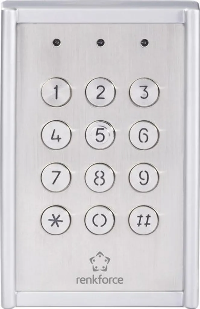 Clavier à Code IP65 Étanche avec Touches Lumineuses Renkforce 751624