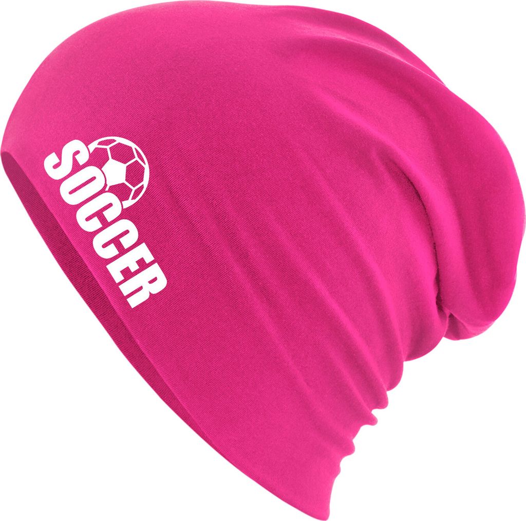 Huuraa Beanie Soccer Ball Fuchsia One Size Baumwolle und Elasthan Mütze Geschenkidee