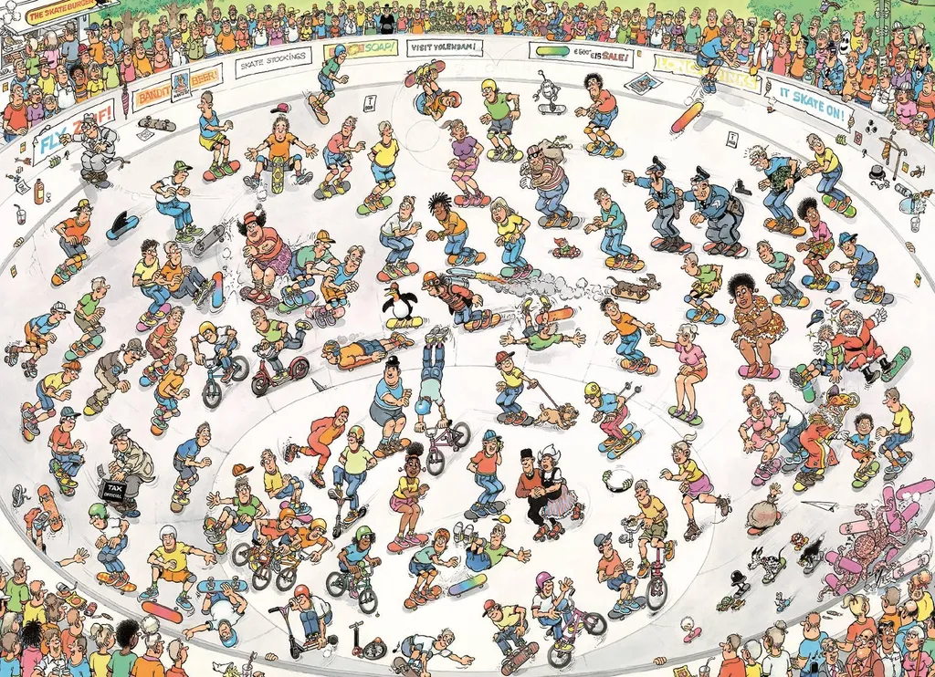 Puzzle géant Jan van Haasteren Skate Bowl 1000 pièces Jumbo 19095